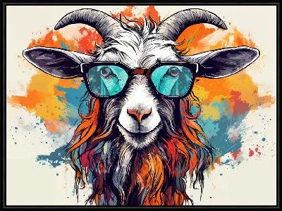 Картина Козёл №9