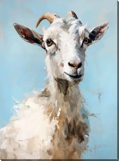 Картина маслом Козёл №10