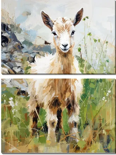 Модульная картина Козёл №13