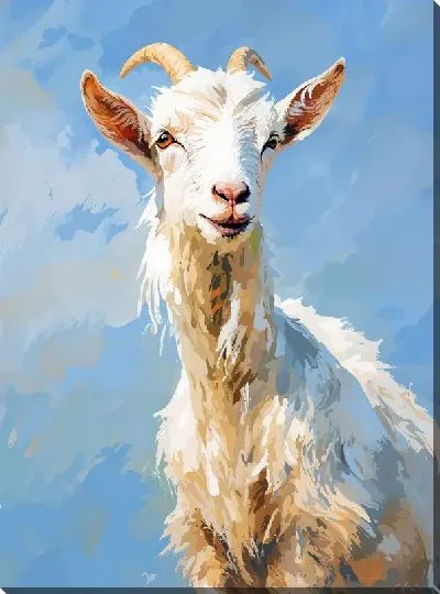 Картина маслом Козёл №14