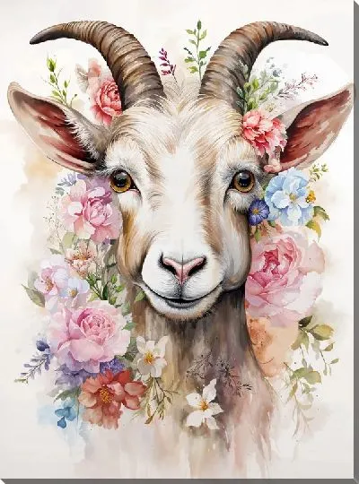 Картина маслом Козёл №15