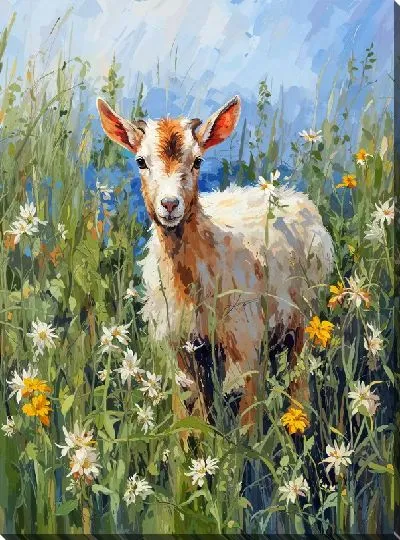 Картина маслом Козёл №18