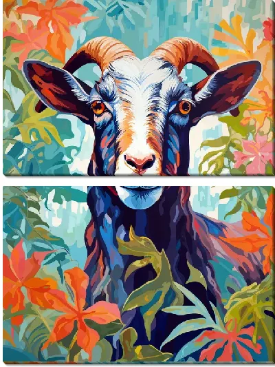 Модульная картина Козёл №19