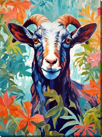 Картина маслом Козёл №19
