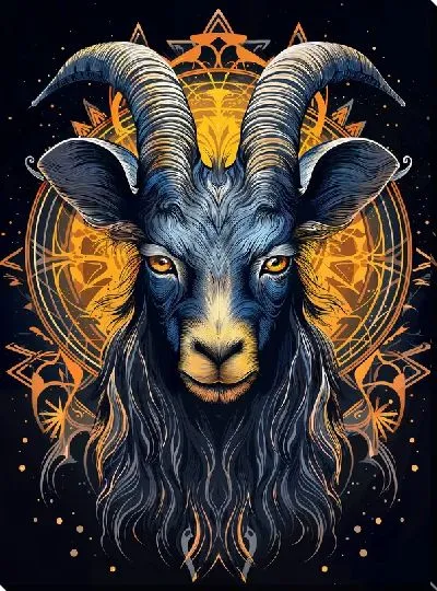 Картина маслом Козёл №20