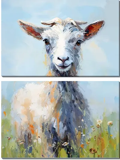 Модульная картина Козёл №21