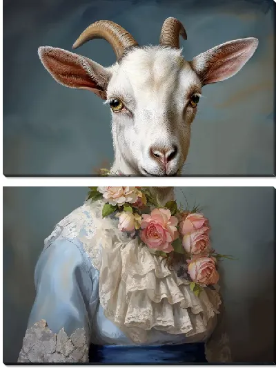 Модульная картина Козёл №22