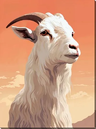 Картина маслом Козёл №28