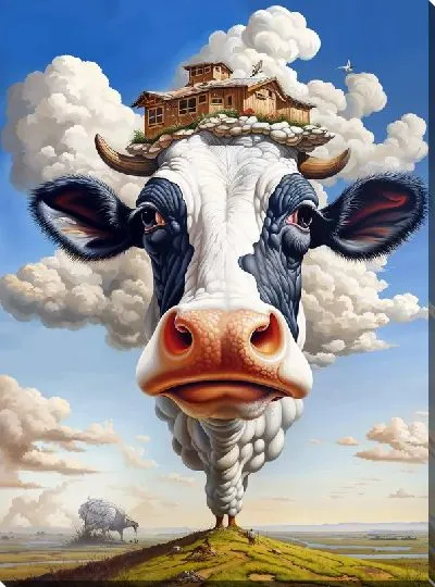 Картина маслом Корова №50