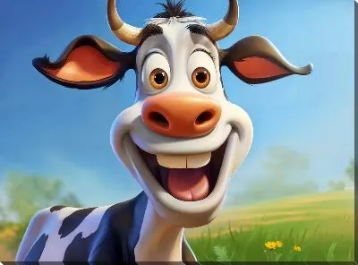 Картина маслом Корова №52