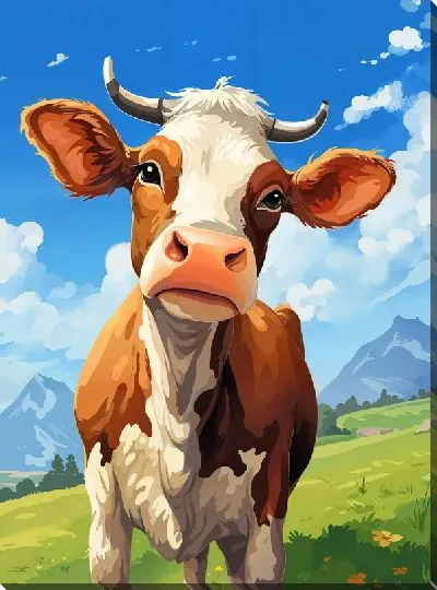 Картина маслом Корова №56