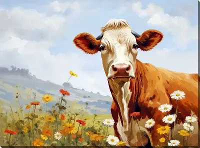 Картина маслом Корова №57