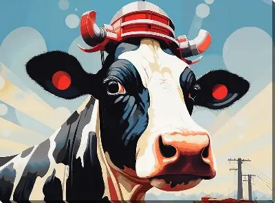 Картина маслом Корова №59