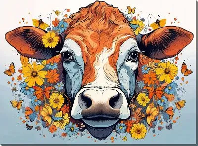 Картина маслом Корова №61