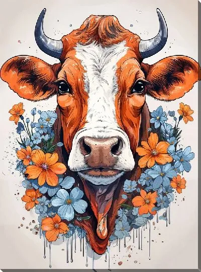 Картина маслом Корова №62