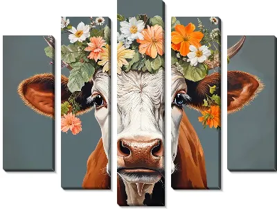 Модульная картина Корова №65