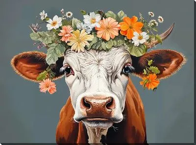 Картина маслом Корова №65