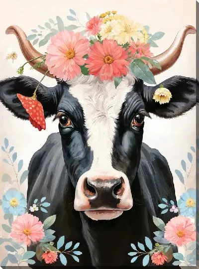 Картина маслом Корова №68