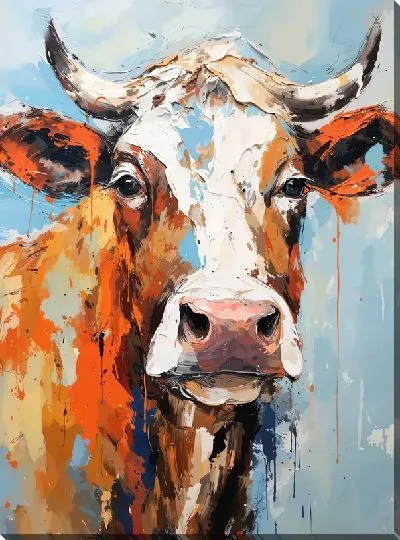 Картина маслом Корова №69
