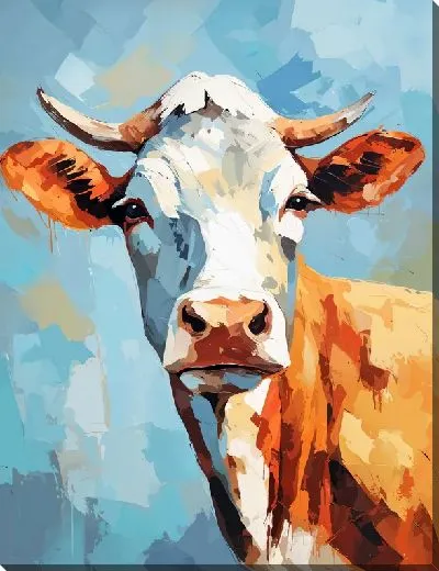 Картина маслом Корова №73