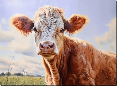 Картина маслом Корова №75