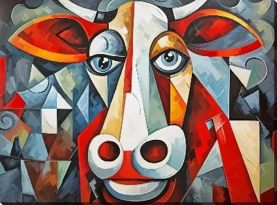 Картина маслом Корова №80