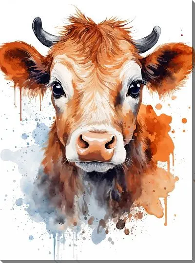 Картина маслом Корова №84