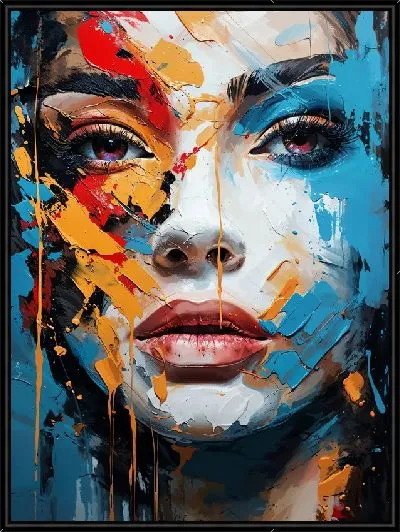 Картина Девушка стиль мастихин №5