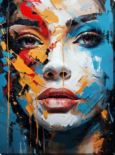 Постер Девушка стиль мастихин №5