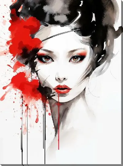 Картина маслом Девушка страсть №7