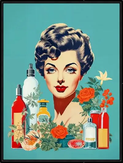 Картина Косметика и девушка №12