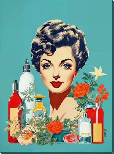 Постер Косметика и девушка №12