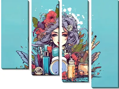 Косметика и девушка №14