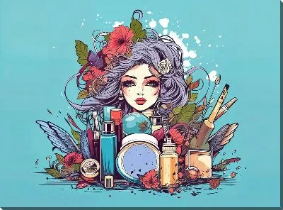 Косметика и девушка №14