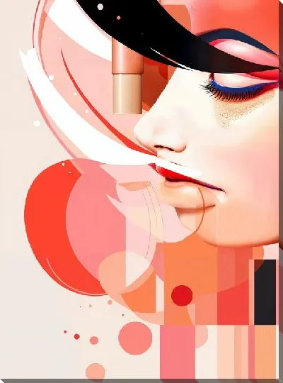 Постер Косметика и девушка №21
