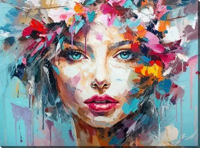 Девушка арт стиль №33