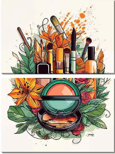Модульная картина Косметика №34