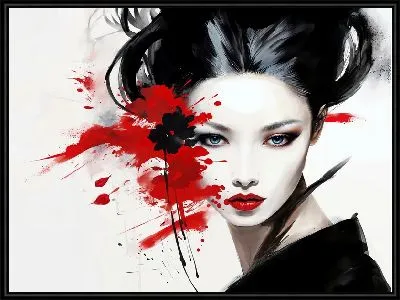 Девушка и красные брызги №35