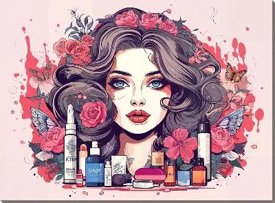 Косметика и девушка №36