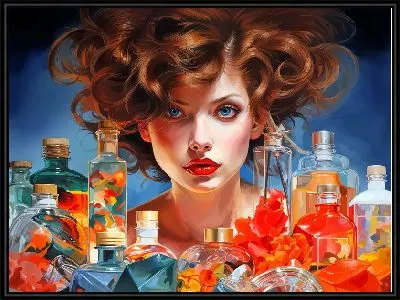 Картина Косметика и девушка №40