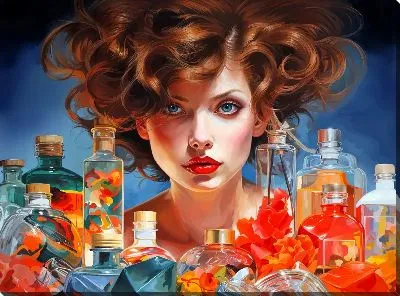 Постер Косметика и девушка №40