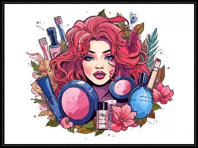 Картина Косметика и девушка №44