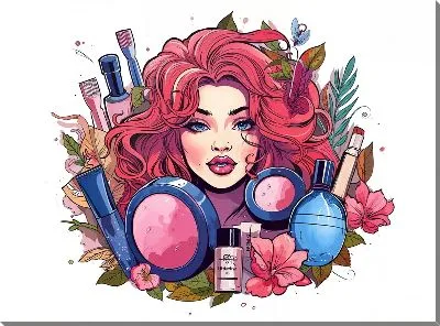 Косметика и девушка №44