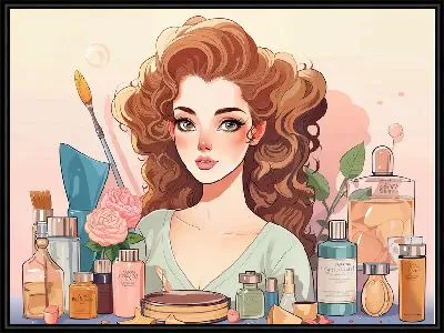 Картина Косметика и девушка №50