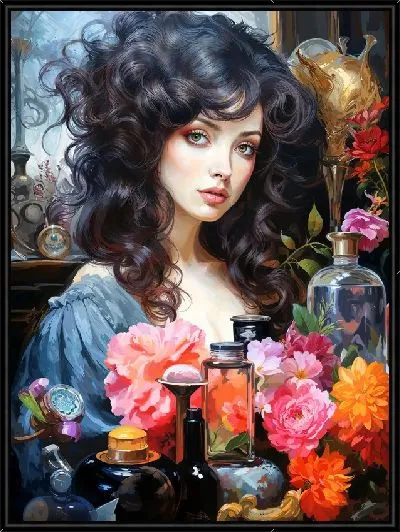 Картина Косметика и девушка №54
