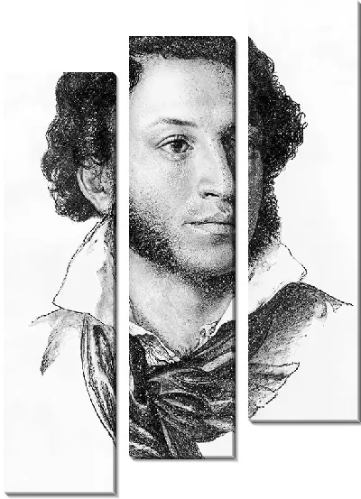 Модульная картина Портрет Александра Пушкина