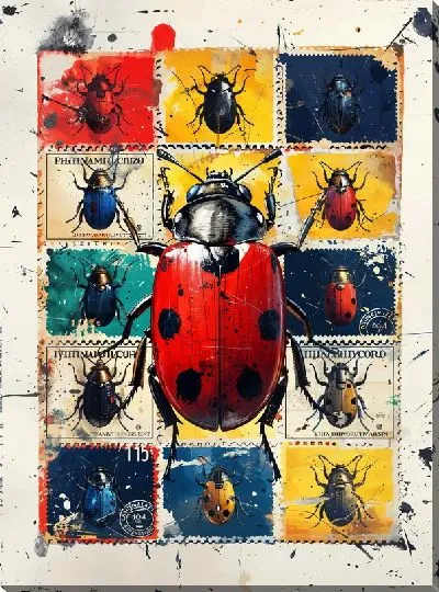 Картина маслом Майские жуки