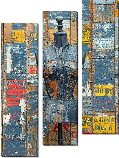 Модульная картина Манекен для примерки