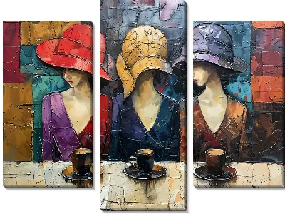 Три дамы в шляпах