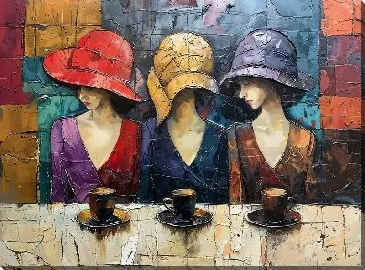 Три дамы в шляпах